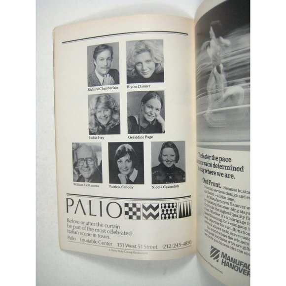 Blithe Spirit Playbill 1987 Theatre Chamberlain Blythe Danner Judith Ivey - Picture 3 of 6